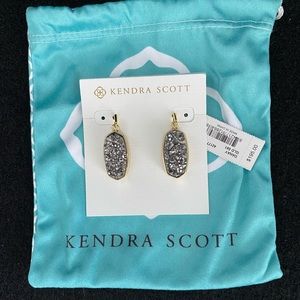 Kendra Scott Danay Earrings Platinum Drusy